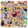 10/30/50 шт. Японские Манга ONE PIECE Наклейки Крутые Наклейки-Граффити с Луффи DIY Чехлы для Телефонов Дневник Холодильника Награда Мультяшная Наклейка