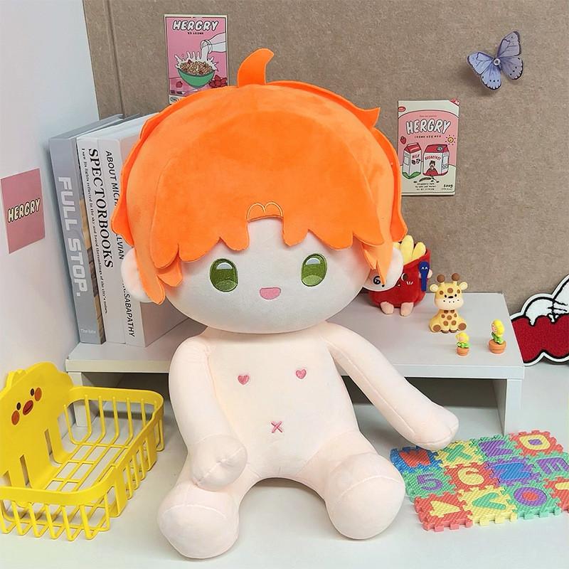 And Light Night Evan Charlie Doll Sitting Posture Naked Plush Toy Fans Gift 40cm