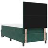 Box Spring Bed with Headboard Dark Green 200 x 90 cm Velvet