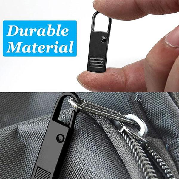 5Pcs Detachable Zipper Slider Puller Instant Zipper Repair Kit Replacement for Broken Buckle Travel Bag Suitcase Zipper Head DIY Sewing Craft