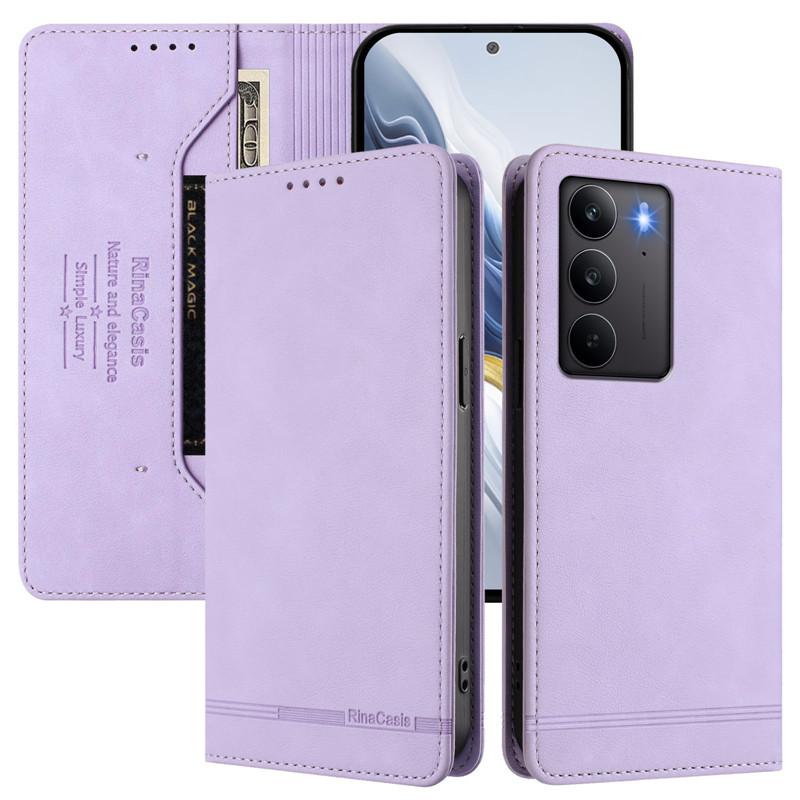 Кожаный Ретро Противоугонный Кошелек Чехол-книжка Для OPPO Realme C71 C75 C63 C61 C65 C67 4G 5G Чехол Чехол для телефона Магнитная застежка Слот для карт