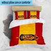 3pcs Spain FC Crest Printed Bedding Set Duvet Cover Closure Includes 1 Duvet Cover & 2 Pillowcases Bedding Sets Home Decor Gifts