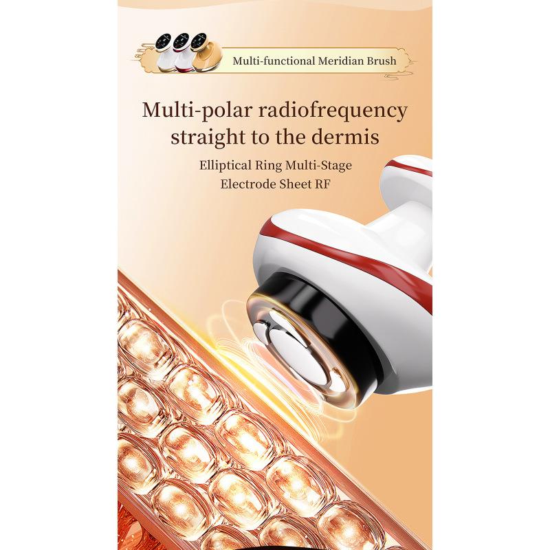 Косметический аппарат RF, лифтинговый аппарат EMS с подогревом для изысканного домашнего использования, подходит для подтяжки носогубных складок на лице, укрепления кожи и массажа живота