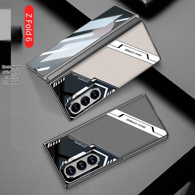Электролитический кожаный чехол для Samsung Z Fold6 - Противоударный, Дизайн для киберспорта.
