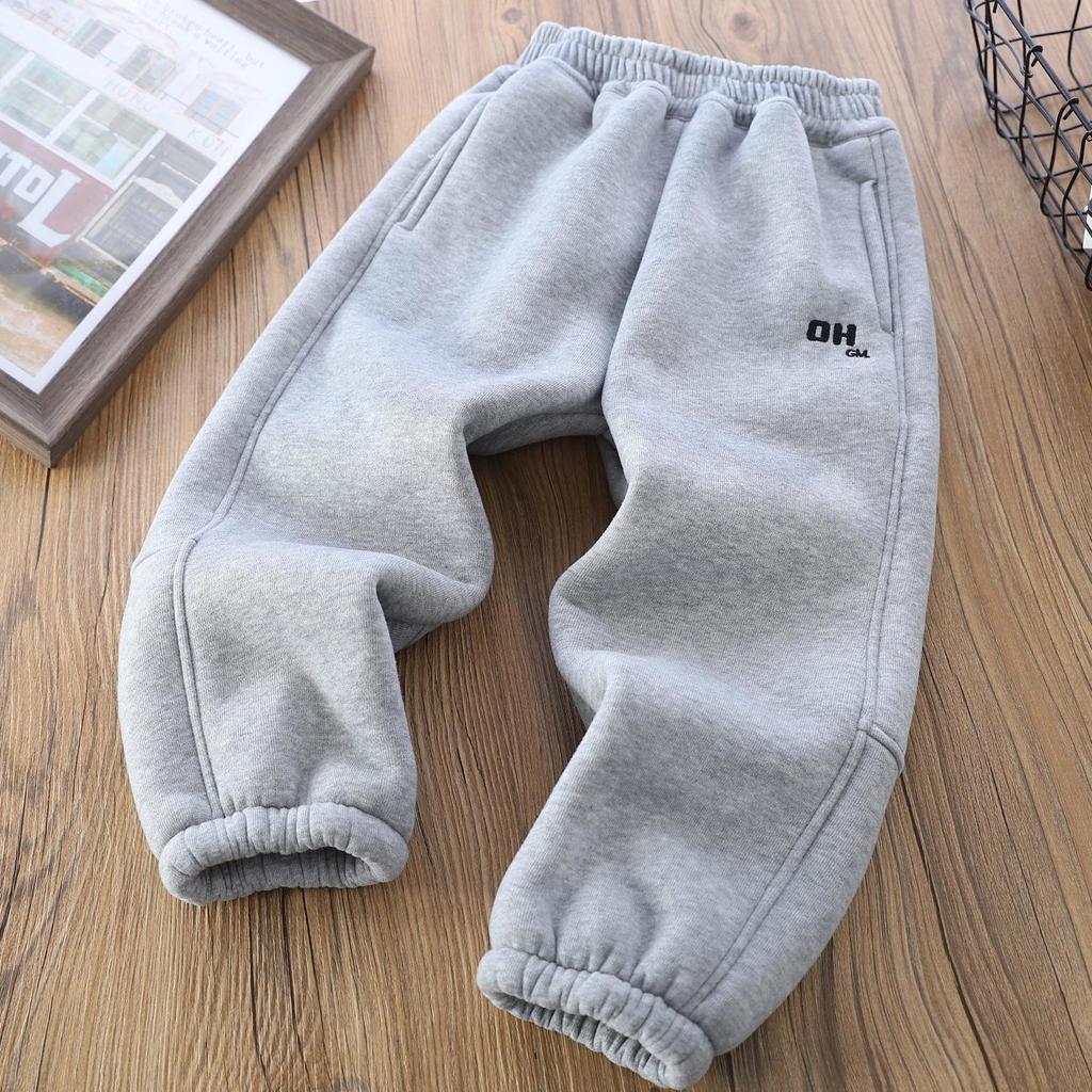 2025 Kids' Winter Fleece Joggers: Thick, Stylish Sweatpants for Boys