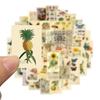 10/50PCS Retro Butterfly Plant Flower Stickers Vintage Decals Decoration DIY Phone Notebook Suitcase Laptop Graffiti Sticker