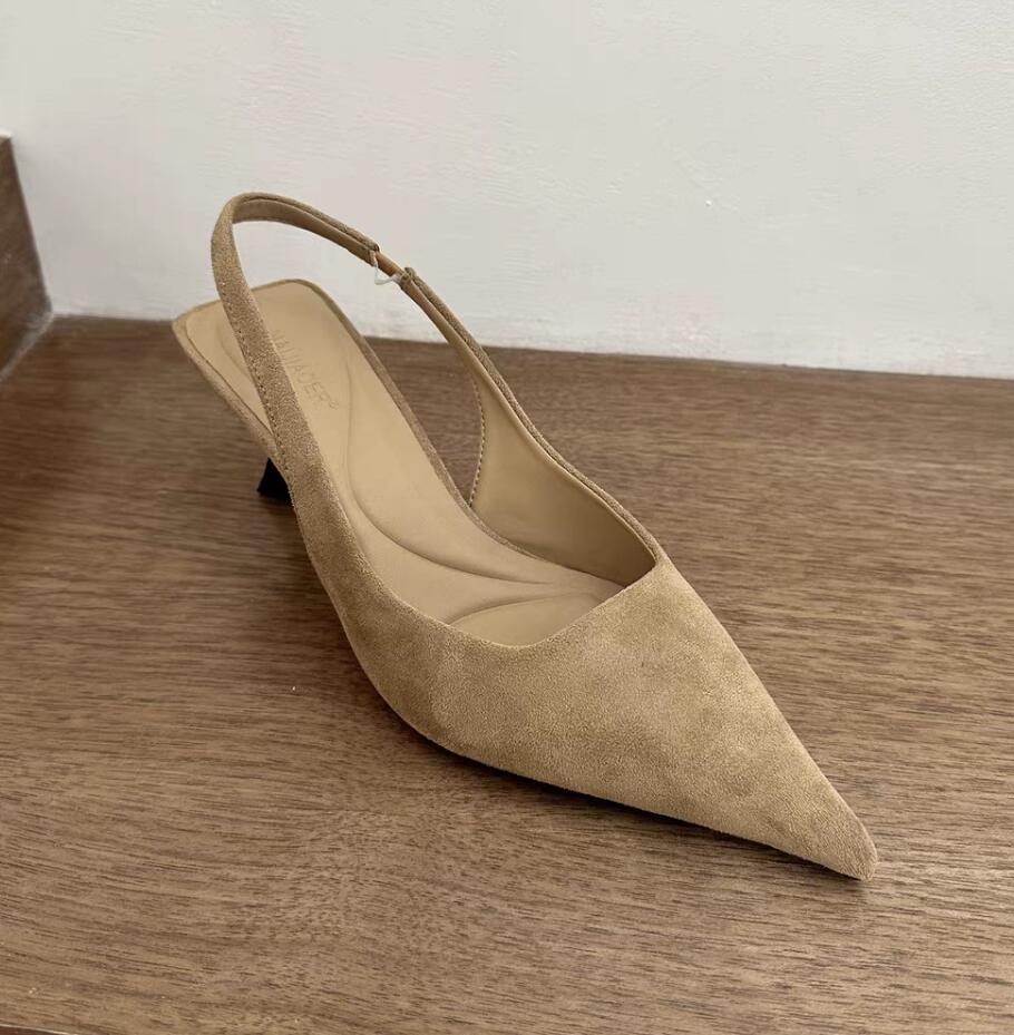 Летние Ретро Слипоны Леопардовые Женские Сандалии Обувь Модные Заостренный Носок Высокий Каблук Стриптиз Вечеринка Дамские Сандалии Красивая Обувь