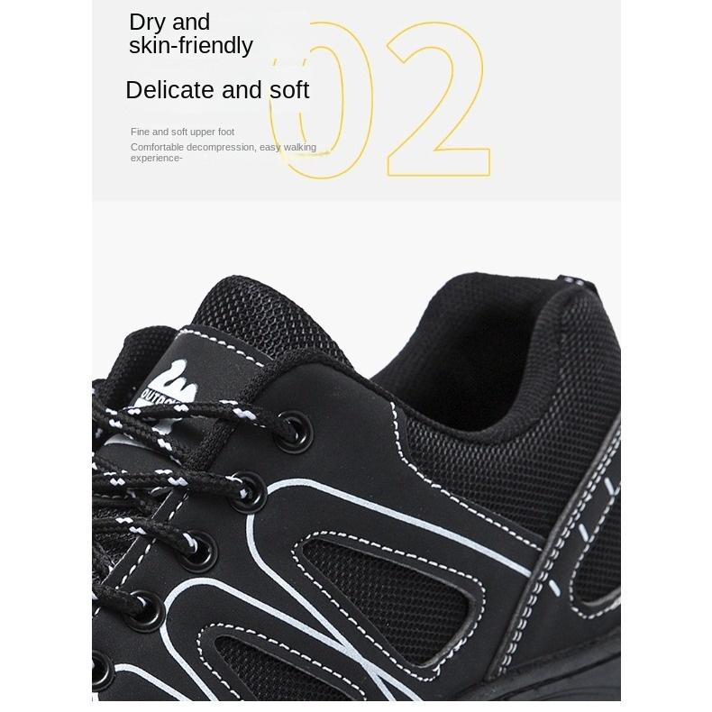 Походная обувь, весенние трендовые удобные мужские кроссовки, дышащие повседневные туфли на плоской подошве с сеткой