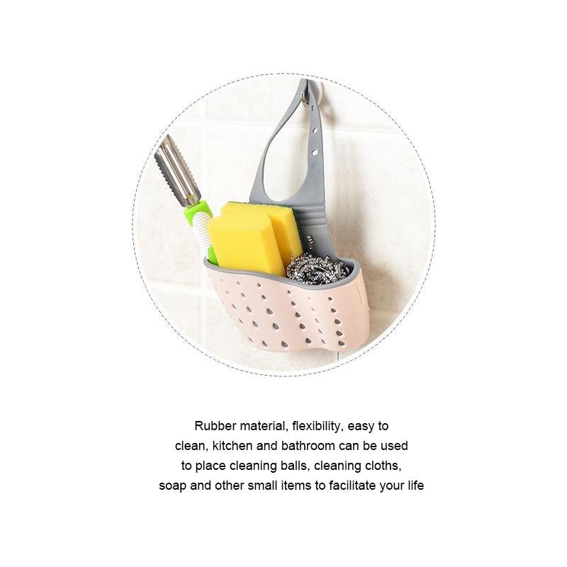 Кухонная сливная корзина для хранения, держатель для мыльной губки, держатель для кухонной раковины, регулируемая полка для губки, подвесная сливная корзина, кухонные инструменты