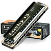 East Top Harmonica Blues Harmonica 13 Hole G Key Jazz Professional Adults Children Study Practice Brass Cover Canvas Case Lucky13 (Richter-G)