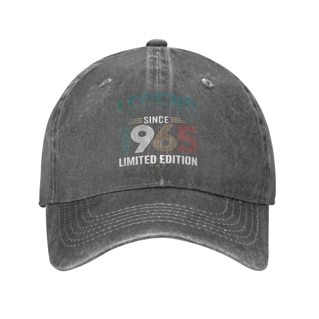 60 Years Old Legend Since 1965 60th Birthday Sun Baseball Cap Men Design Hip Hop Hats Summer Streetwear Outdoor Baseball Caps