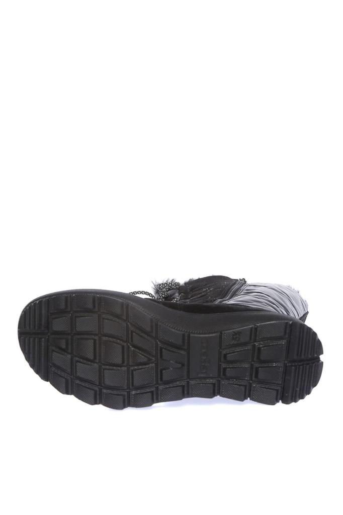 Женские современные стильные модные сапоги Черные зимние сапоги