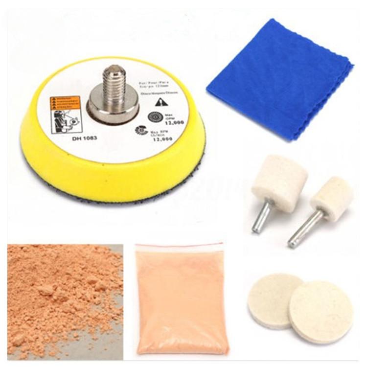 Набор для полировки автомобильных стекол, 4 унции порошка оксида церия, набор для полировки стекол часов, окон и зеркал автомобиля