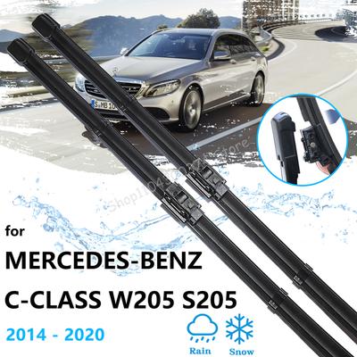 Для Mercedes-Benz C-Class W205 S205 2014~ Комплект дворников передние задние Щетки для лобового стекла Автомобильный аксессуар