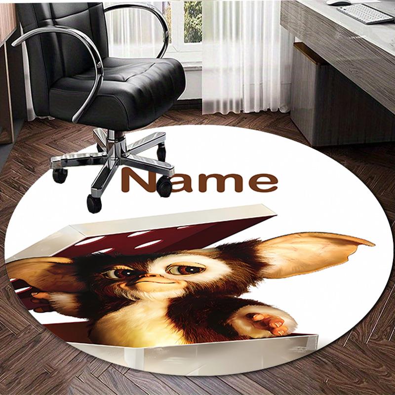 Personalized G-Gremlin Round Chair Office Rug - Perfect for Mat, Office Chair & More - Ideal Gift for Birthdays and Holidays
