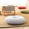 Degrees of Comfort Meditation Floor Pillow- Solid Color Round Cotton Linen Cushion Tatami Soft Seat Cushion for Home Bedroom Living Room