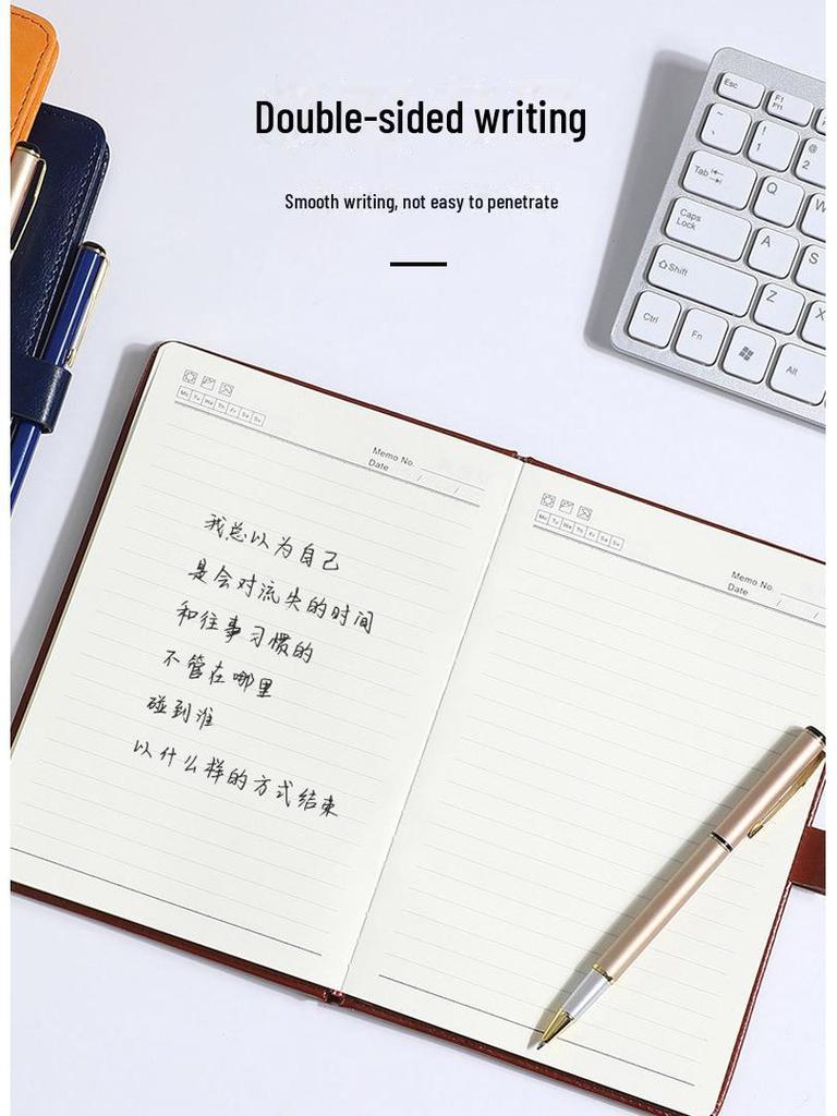 Блокнот формата А5 с кожаной обложкой премиум-класса и отрывными листами - толстый офисный блокнот формата В5