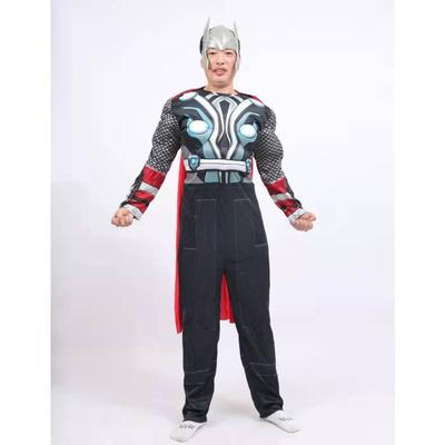 Хэллоуин косплей Железный Человек Герой Человек-паук Бэтмен Капитан Тор Взрослый Мускулистый Костюм