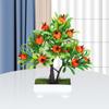 Plastic Artificial Fruit Plant Potted Realistic Orange Tree Bonsai Simulation Lemon Tree  Garden