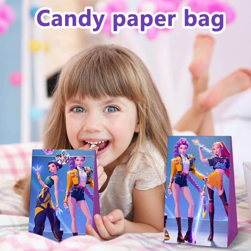 Huntress Candy Paper Bags Birthday Party Gift Bags Wrapped Paper Bags Popcorn Bags