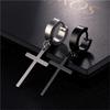 Simple Big Cross Stainless Steel Earrings Jewelry Accessories For Women Men Punk Dangle Earriing