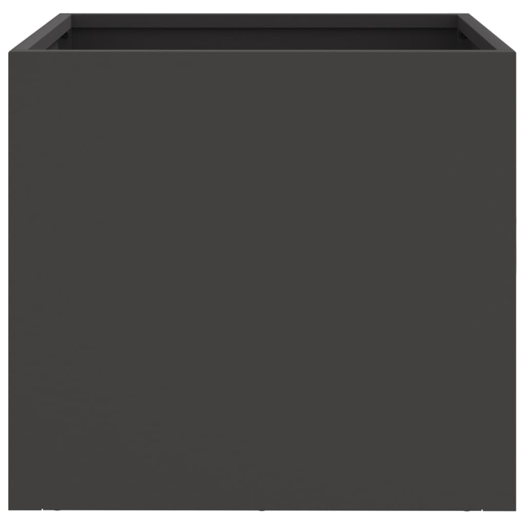 Planters 2 pcs Black 32 x 30 x 29 cm Steel