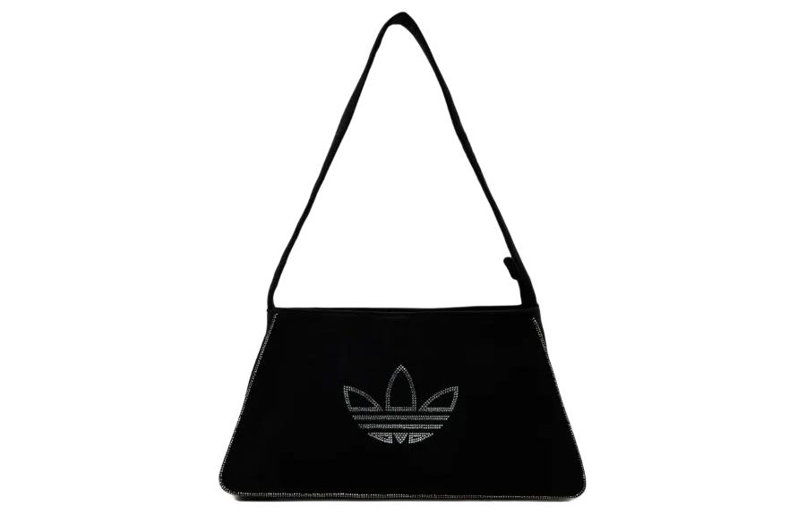 adidas Женская сумка через плечо Originals Trefoil из переработанного полиэстера, Черная IT7375