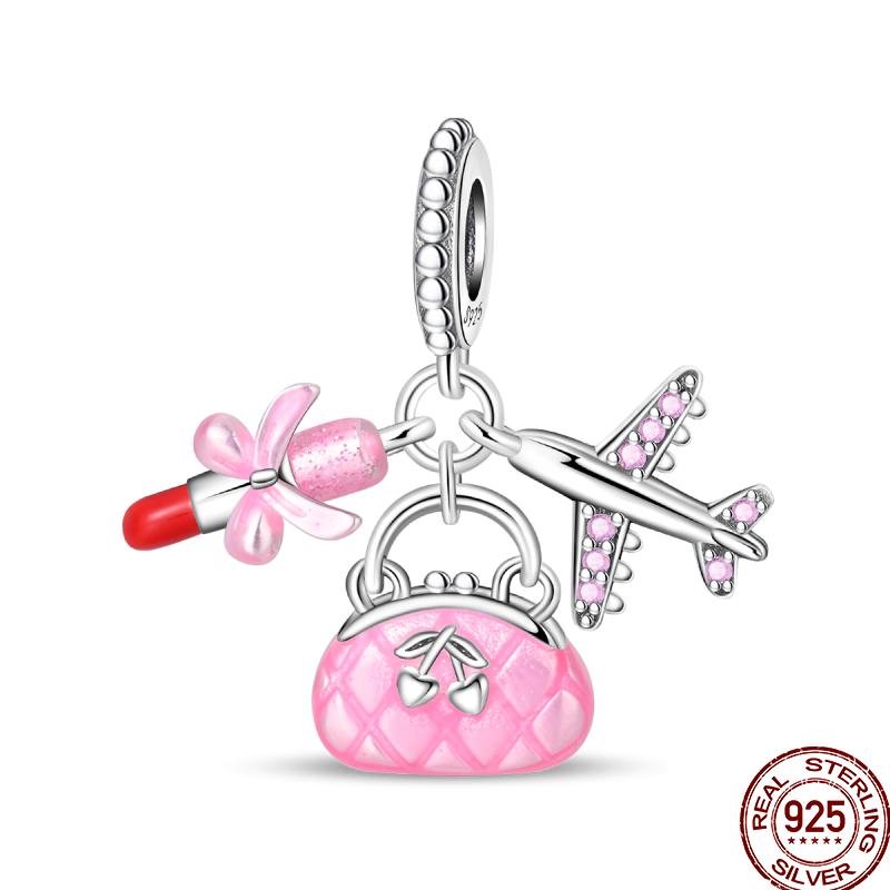 Медный пляж Океанский отпуск Напиток Шарм Морская звезда Бусины Подходят для Пан Оригинальный браслет Сделай сам Праздничные украшения Подарок