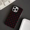 Black Red Heart Pattern Phone Case For iPhone 17 16 15 14 Plus 13 12 11 Pro MAX 17 Air Cute Love Art Protective Shell Cover