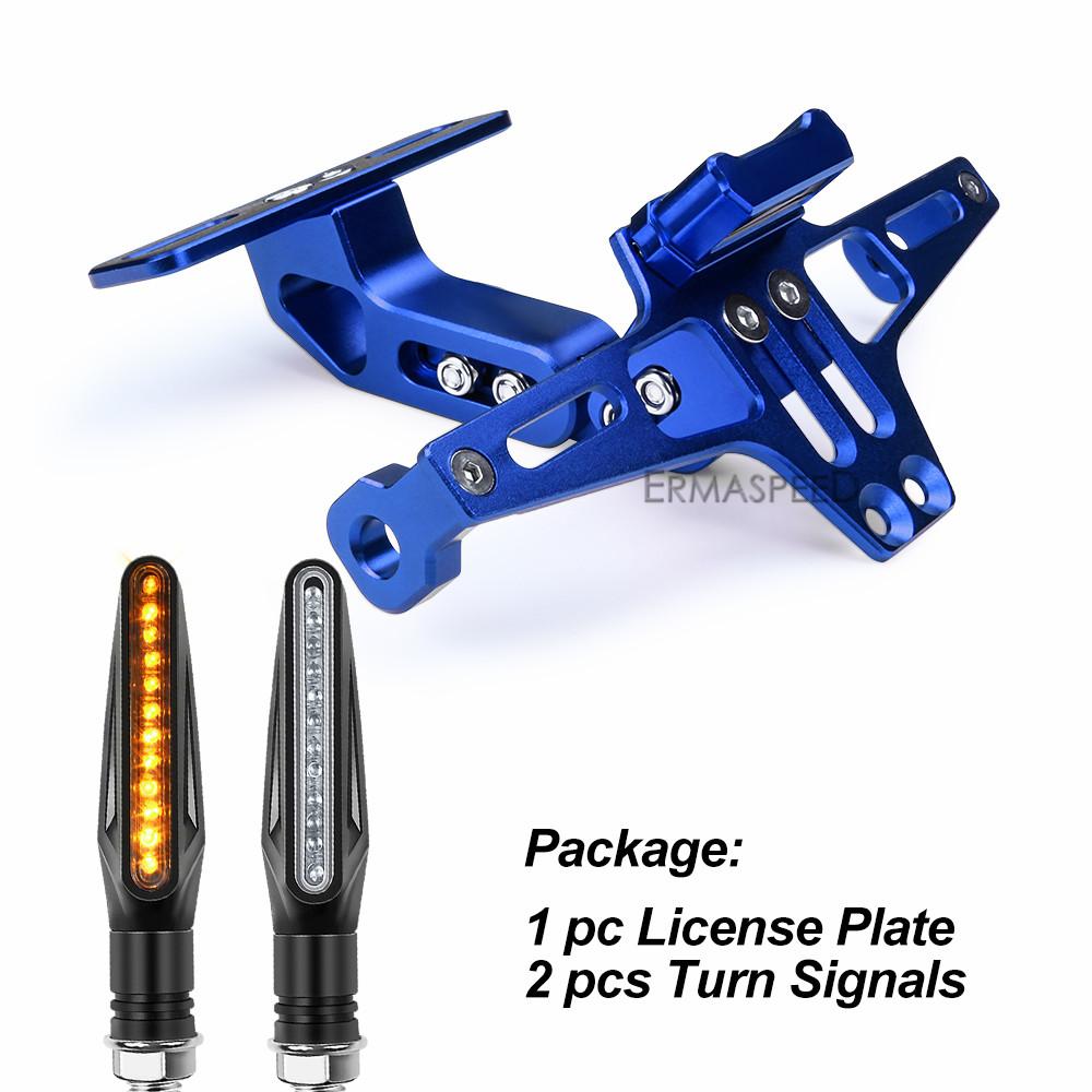 Держатель рамок номерного знака мотоцикла и светодиодный указатель поворота мотоцикла для мотокросса, уличного велосипеда, мотоцикла