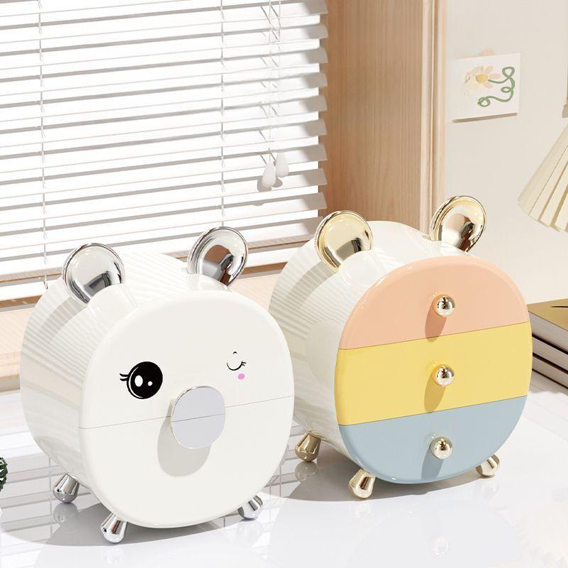 Cute Multi-Layer Drawer Desktop Organizer for Girls: Dormitory Makeup & Hair Accessory Storage Box Organizer for Hair Clips, Cosmetics Hairpieces