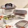 Контейнер для хранения продуктов большой вместимости из нержавеющей стали 304, герметичный, для холодильника, для сохранения свежести, для фруктов, овощей, мяса