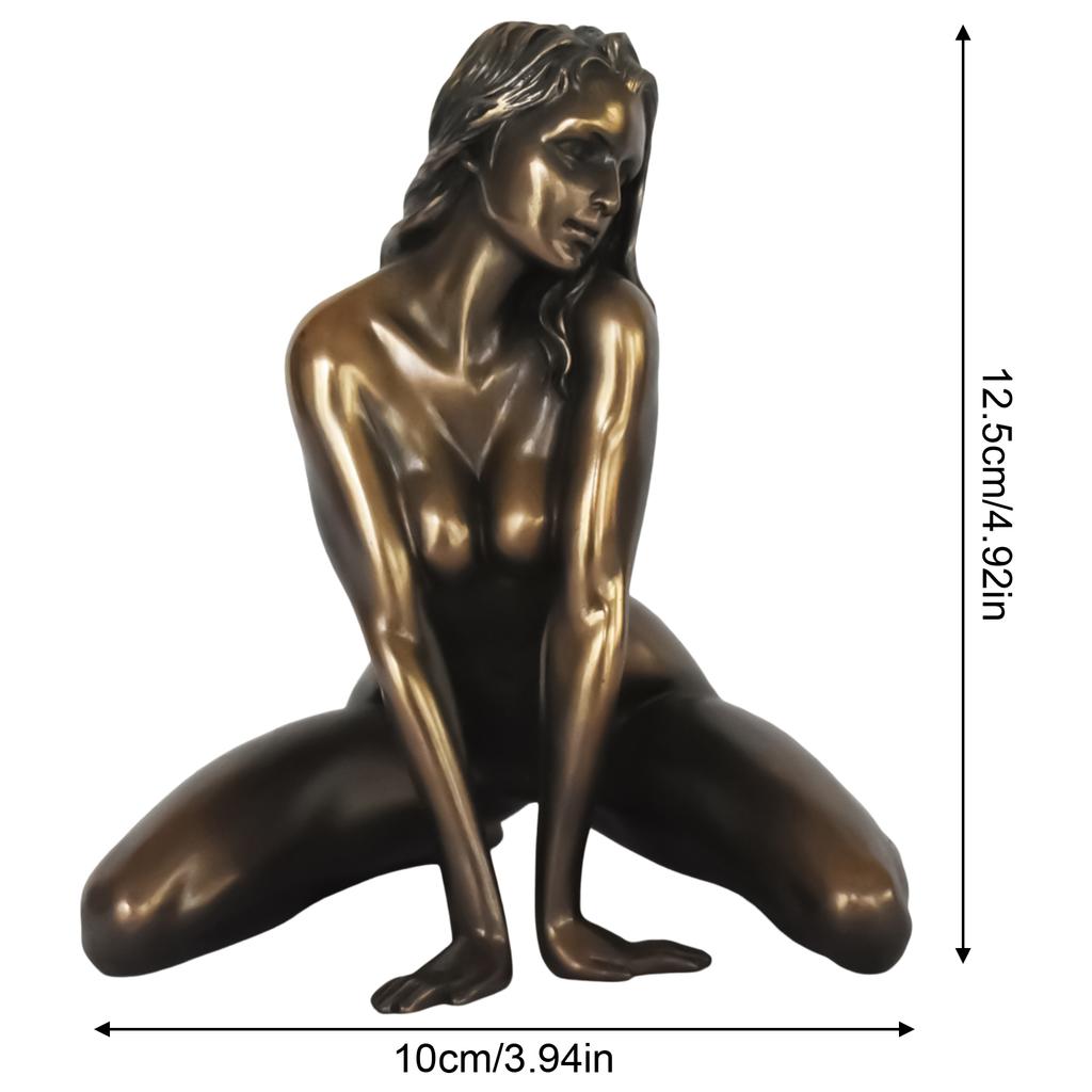 Бронзовая статуэтка-украшение, обнаженная статуэтка-украшение, декоративные изделия из смолы с моделированием персонажей, для рождественского подарка на День святого Валентина, к Новому году