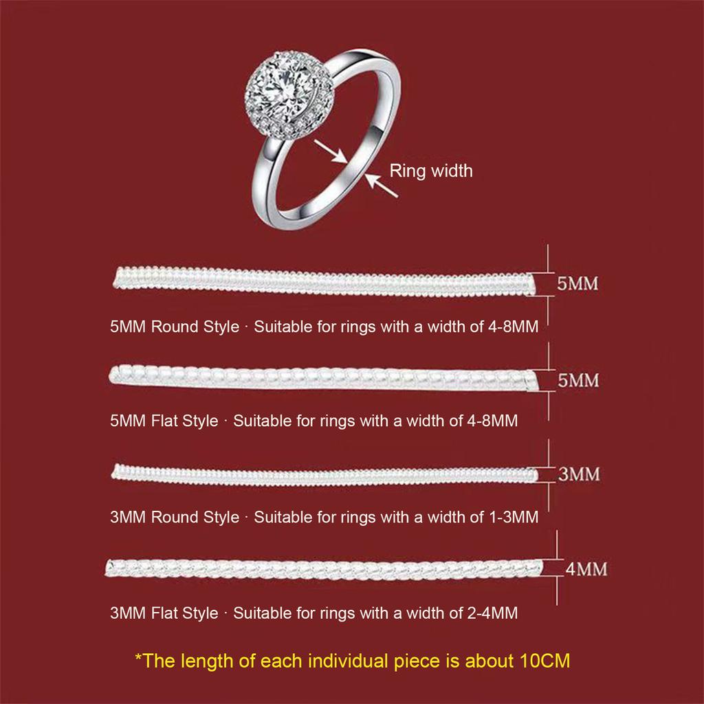 Набор из 5 регулируемых колец, аксессуаров, регуляторов размера колец, приспособлений для изменения размера на каждый день и в особых случаях