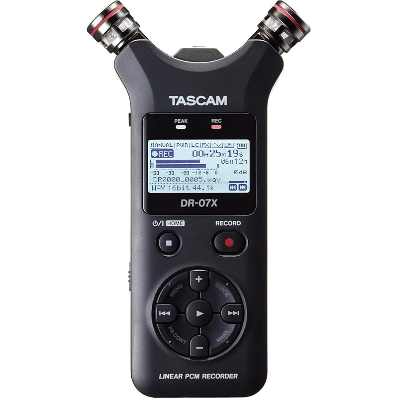 TASCAM Tascam - USB Equipped with Audio Interface Stereo Linear Pcm Recorder DR-07X + Mini Tripod Set