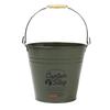 Captain Stag Уличное ведро CS Жестяное ведро 10 л с деревянной ручкой, Оливковое, UM-1620