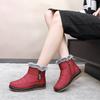 Snow Boots Women Waterproof Non Slip Warm Ankle Boots Fake Fur Zip Platform Cotton Boot Comfy Winter Boots Women Botas Mujer