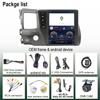 9,7-дюймовые радиоприемники 2din Android Carplay Android Auto для Honda Civic 2006-2011 Автомобильный радиоприемник мультимедийный плеер навигация