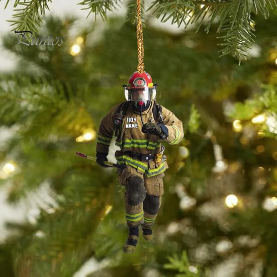 Рождественская елка, украшение пожарного со шнурком, широко используемое автомобильное зеркало заднего вида, подвеска пожарного, подвесное украшение
