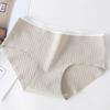 Нижнее белье женское со средней талией бесшовное, трусики дышащие, чистое женское белье, хлопковые треугольные трусики