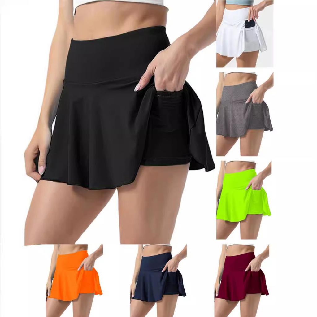 Outdoor Sports Casual Comfortable Versatile Half Skirt, Pleated Skirt Women's Models