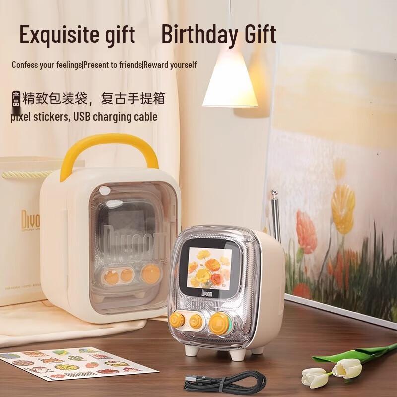 Divoom Tiivoo-2 Ретро Пиксель Арт Bluetooth Динамик и Будильник