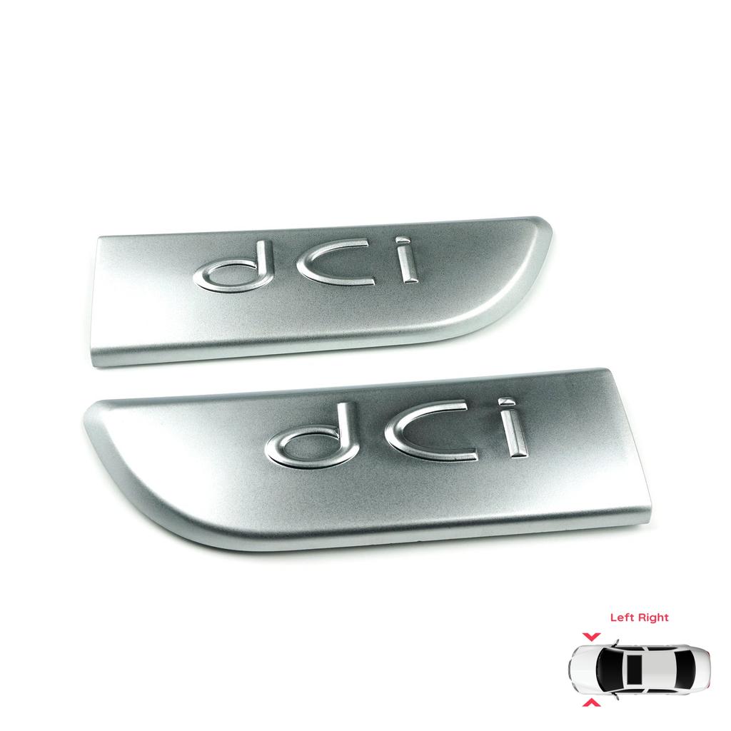 ESC Auto Parts ESP562 2 шт. хромированная эмблема DCI 8200717150 левая и правая для Renault Megane MK2 Scenic MK2 быстрая отправка