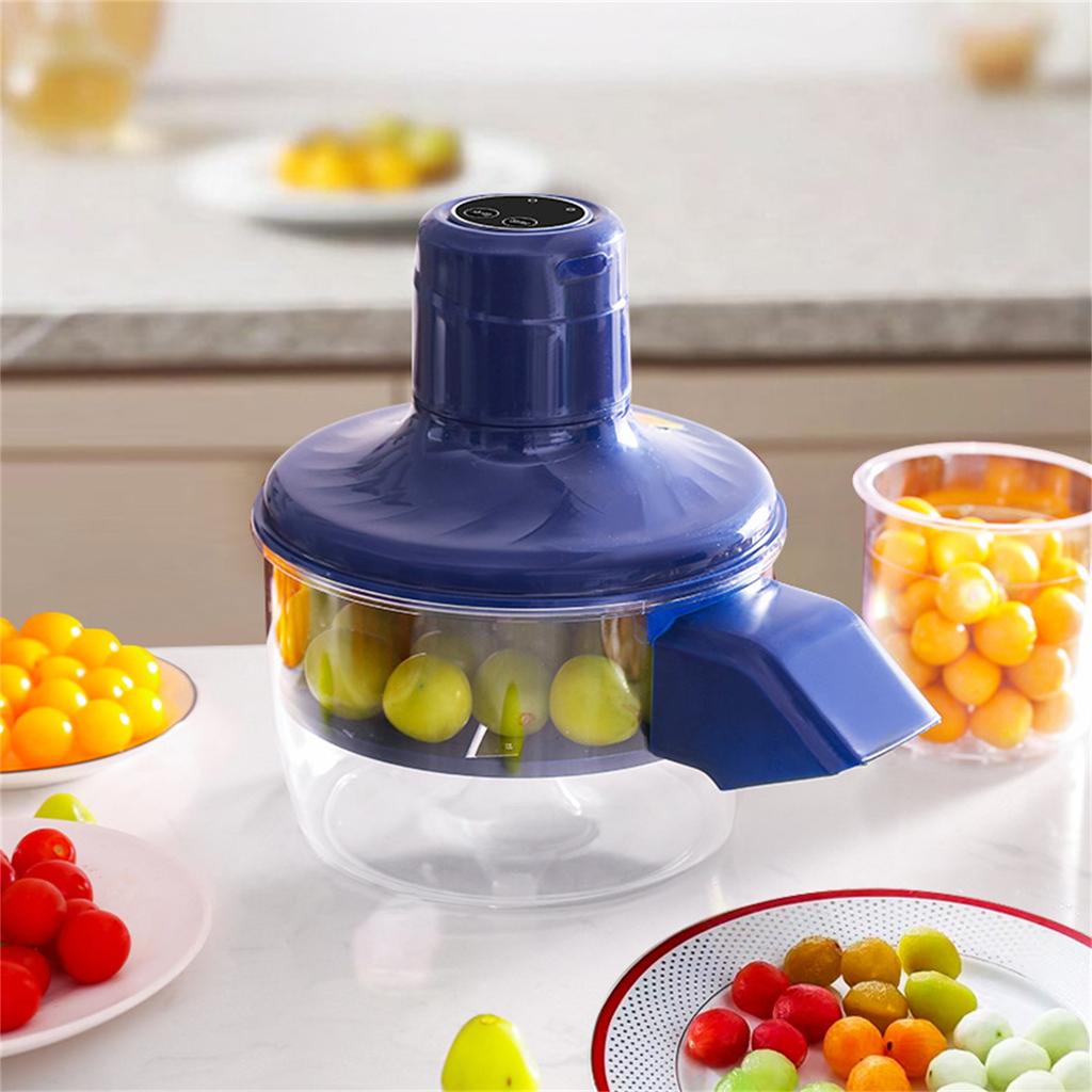 New Electric Grape Peeling Machine, Automatic Small Fruit Garlic Peeler Machine Tomato Garlics Peeler Skin Remover Tool Rechargeable
