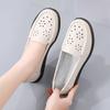Women Moccasins Leather Driving Comfort Flats Casual Slip On White Nurse Walking Minimalist Summer Maternity Shoes