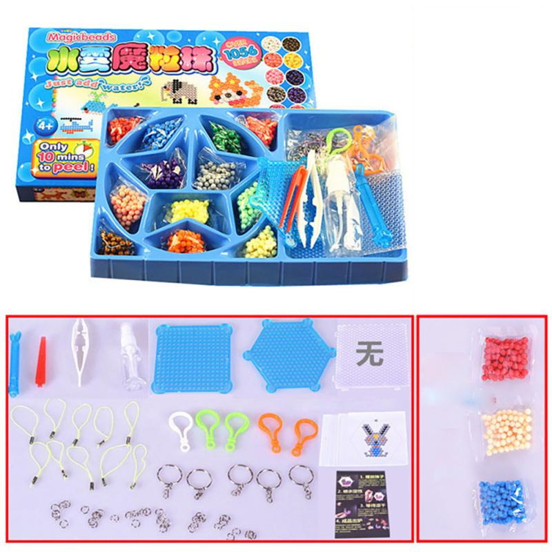 Волшебные водяные бусины с предохранителем, набор пазлов из перфорированной доски, набор цветных бусин с предохранителями, водные липкие бусины, сделай сам, художественные поделки