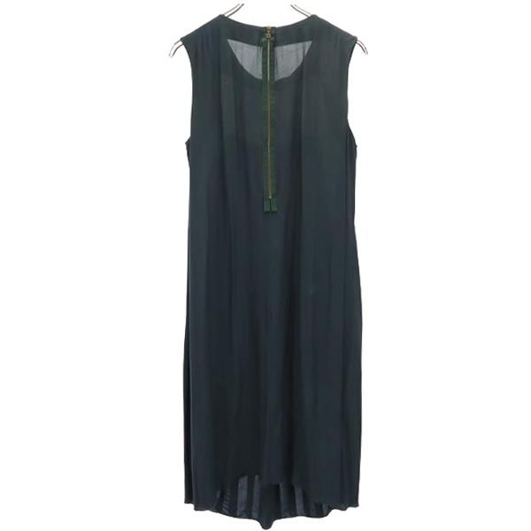 Marni Сделано в Италии Цельное без рукавов 42 Зеленая система Застежка-молния сзади Женский Б/У