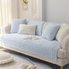 Simple Winter Solid Color Sofa Cushion Winter Soft Short Plush Cushions Seat Cushions Cover Towel Sofa Cover Non-Slip Thickened