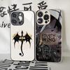 Чехол для телефона F-Fourth Wing для Iphone 17 Air 16 15 14 12 11 13 Pro Max Mini Se Puls стеклянная крышка