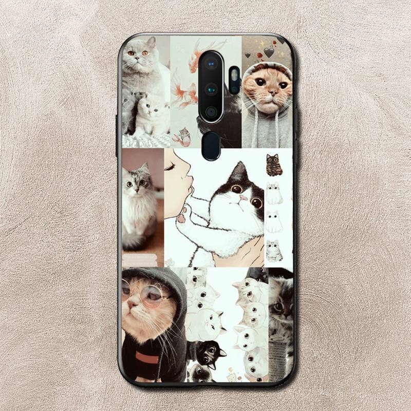 Чехол для телефона Cat Memes для Vivo Y91C Y11 17 19 17 67 81 Oppo A9 2020 Realme c3